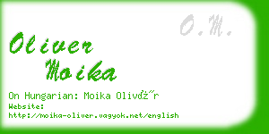 oliver moika business card